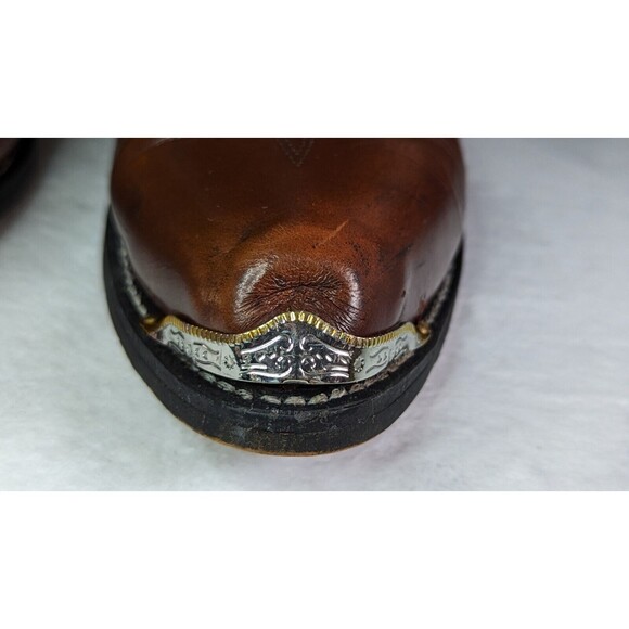 JB Dillon Reserve Men's Pro Rodeo Boots Size-(9.5 EW) Blk/Cherry Smooth #RB913 - Picture 5 of 16